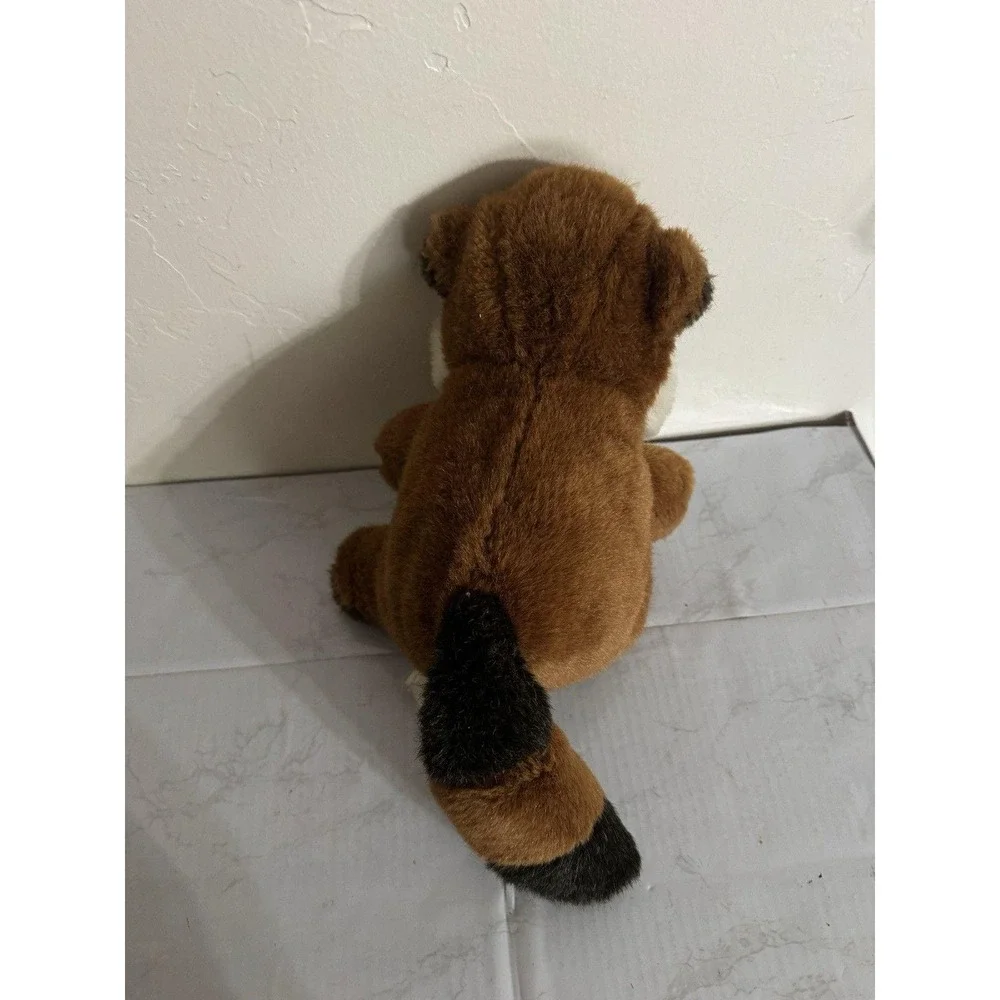 VTG 1985 Prestige Toy Corp. Collection Raccoon Plush Stuff Animal WhiteBelly 11